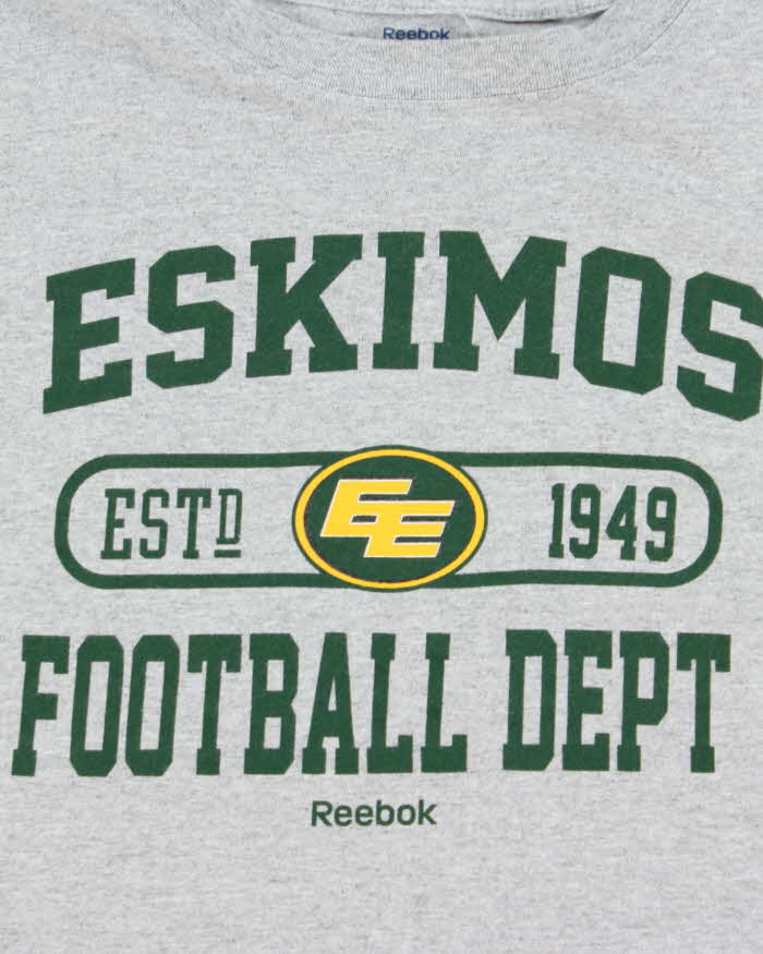 Vintage 00s Reebok Edmonton Eskimos NFL Crewneck Long Sleeve T-Shirt - XL