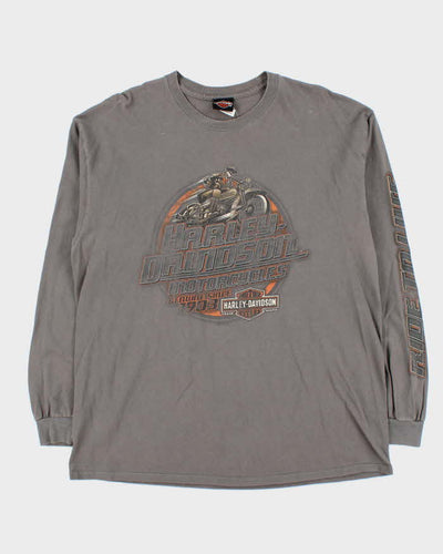 Vintage Harley Davidson Thunder Bay Graphic Long Sleeve T-Shirt - XL
