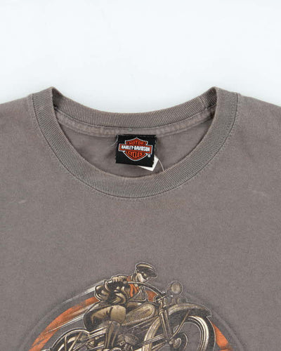 Vintage Harley Davidson Thunder Bay Graphic Long Sleeve T-Shirt - XL