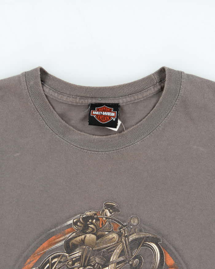 Vintage Harley Davidson Thunder Bay Graphic Long Sleeve T-Shirt - XL