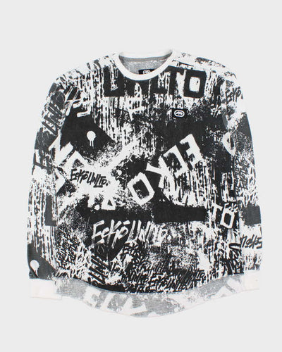 Vintage Y2K 00s Ecko UNTLD Graphic Long Sleeve Waffle T-Shirt - XL