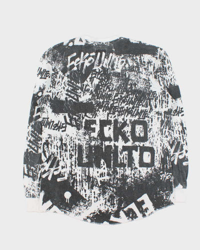 Vintage Y2K 00s Ecko UNTLD Graphic Long Sleeve Waffle T-Shirt - XL