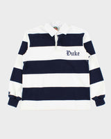 Vintage 1990s Barbarian Duke Striped Long Sleeve Rugby Shirt - S