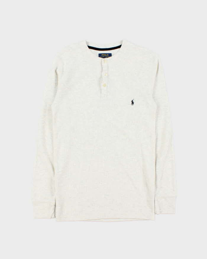 Vintage Polo Ralph Lauren Long Sleeve Waffle Henley T-Shirt - S