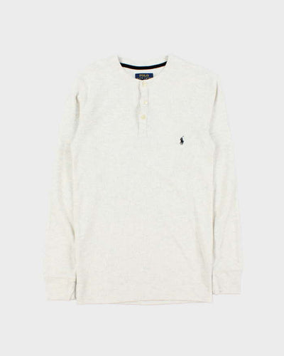 Vintage Polo Ralph Lauren Long Sleeve Waffle Henley T-Shirt - S