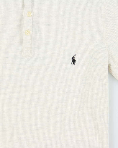 Vintage Polo Ralph Lauren Long Sleeve Waffle Henley T-Shirt - S