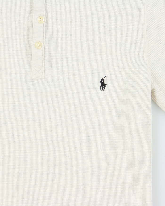 Vintage Polo Ralph Lauren Long Sleeve Waffle Henley T-Shirt - S