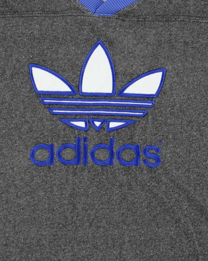 Vintage 1990s Adidas Originals Embroidered Trefoil 3/4 Sleeve T-Shirt - XL