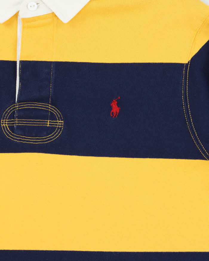 Vintage Polo Ralph Lauren Striped Long Sleeve Rugby Shirt - XL