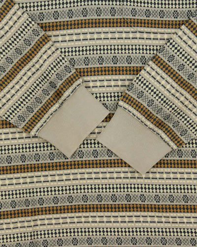 Vintage 1990s Dunhill Patterned Long Sleeve Polo - M