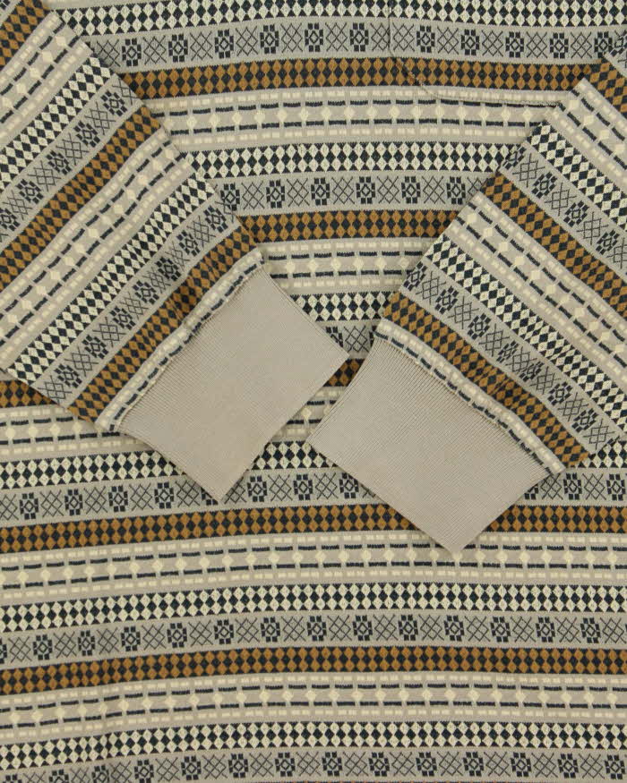 Vintage 1990s Dunhill Patterned Long Sleeve Polo - M