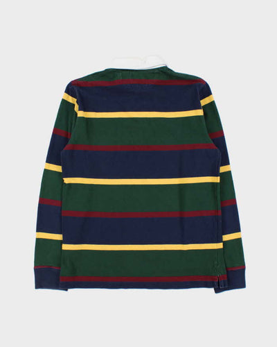 Vintage Polo Ralph Lauren Striped Long Sleeve Rugby Shirt - S