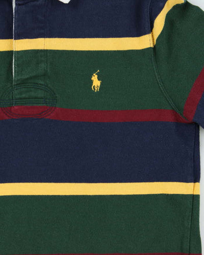 Vintage Polo Ralph Lauren Striped Long Sleeve Rugby Shirt - S