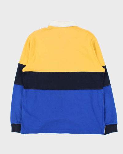 Vintage Polo Ralph Lauren Large Pony Spell Out Long Sleeve Rugby Shirt - L