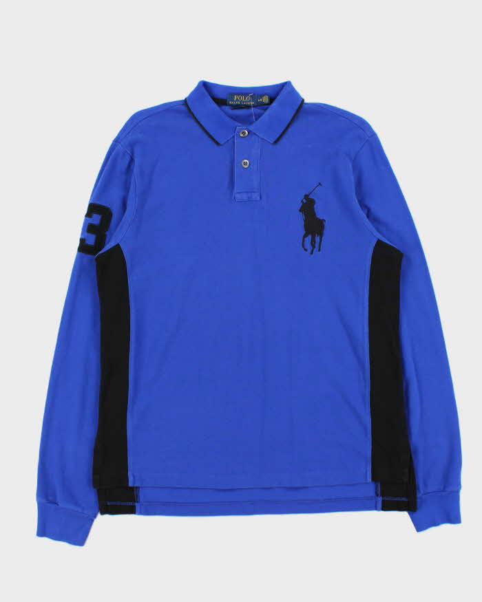 Vintage Polo Ralph Lauren Large Pony Long Sleeve Polo Shirt - L