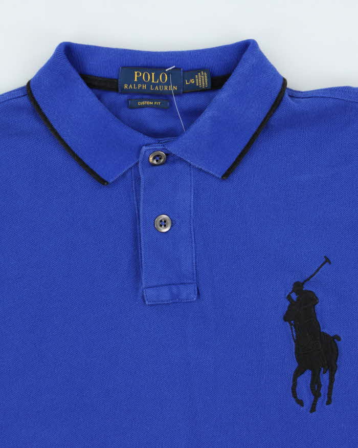 Vintage Polo Ralph Lauren Large Pony Long Sleeve Polo Shirt - L