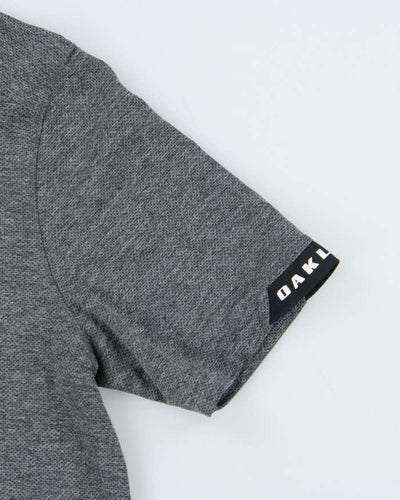 Vintage Oakley Centre Logo Poly Short Sleeve Polo Shirt - M