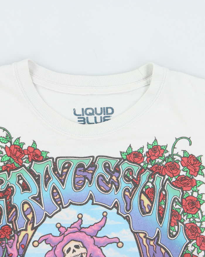 Vintage Liquid Blue Print Tag Grateful Dead Seasons Of The Dead Tie-Dye Long Sleeve T-Shirt - XL