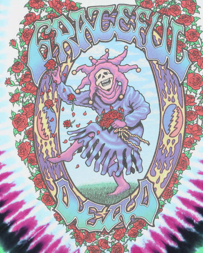 Vintage Liquid Blue Print Tag Grateful Dead Seasons Of The Dead Tie-Dye Long Sleeve T-Shirt - XL