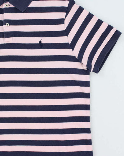 Vintage Polo Ralph Lauren Striped Custom Slim Fit Polo Shirt - L