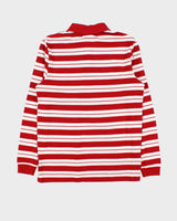 Vintage Lacoste Striped Long Sleeve Polo Shirt - L