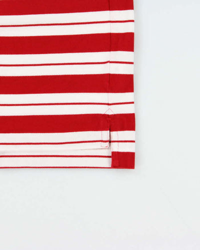 Vintage Lacoste Striped Long Sleeve Polo Shirt - L