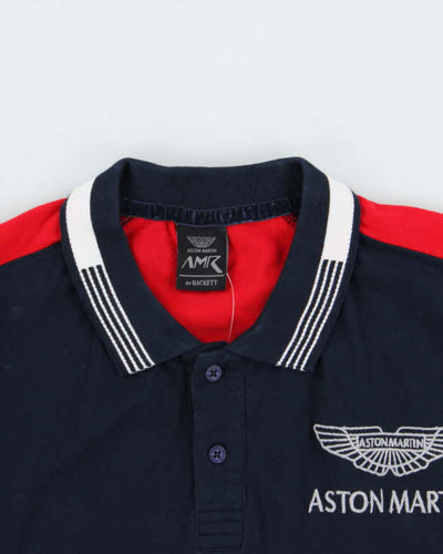 Vintage 00s Aston Martin Racing By Hackett Long Sleeve Polo Shirt - XL