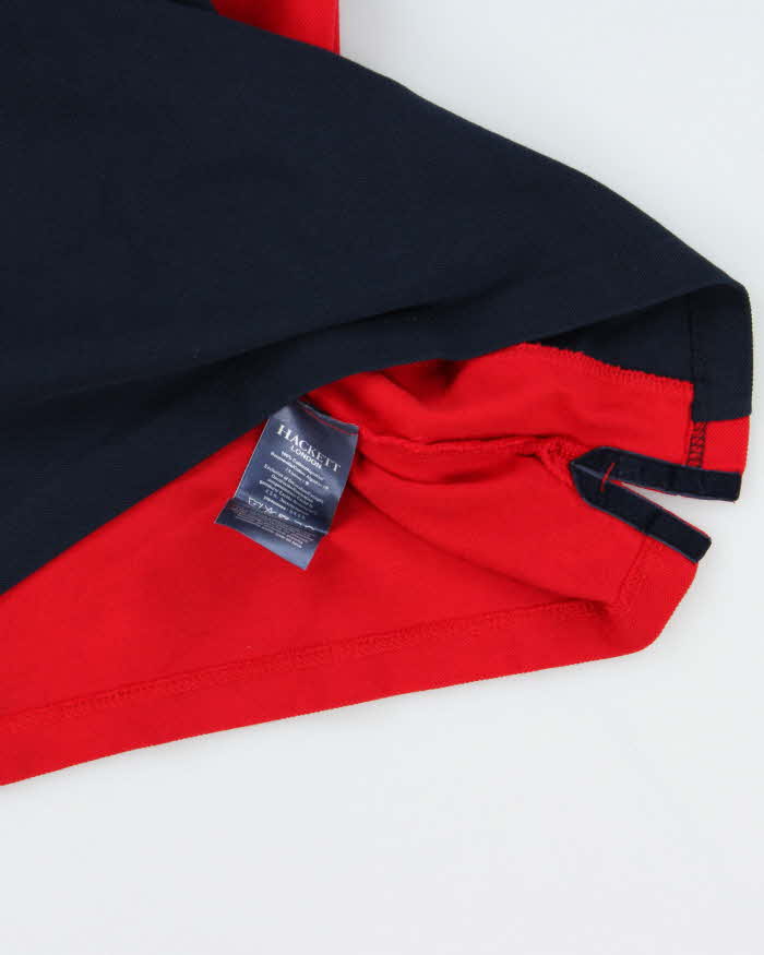 Vintage 00s Aston Martin Racing By Hackett Long Sleeve Polo Shirt - XL