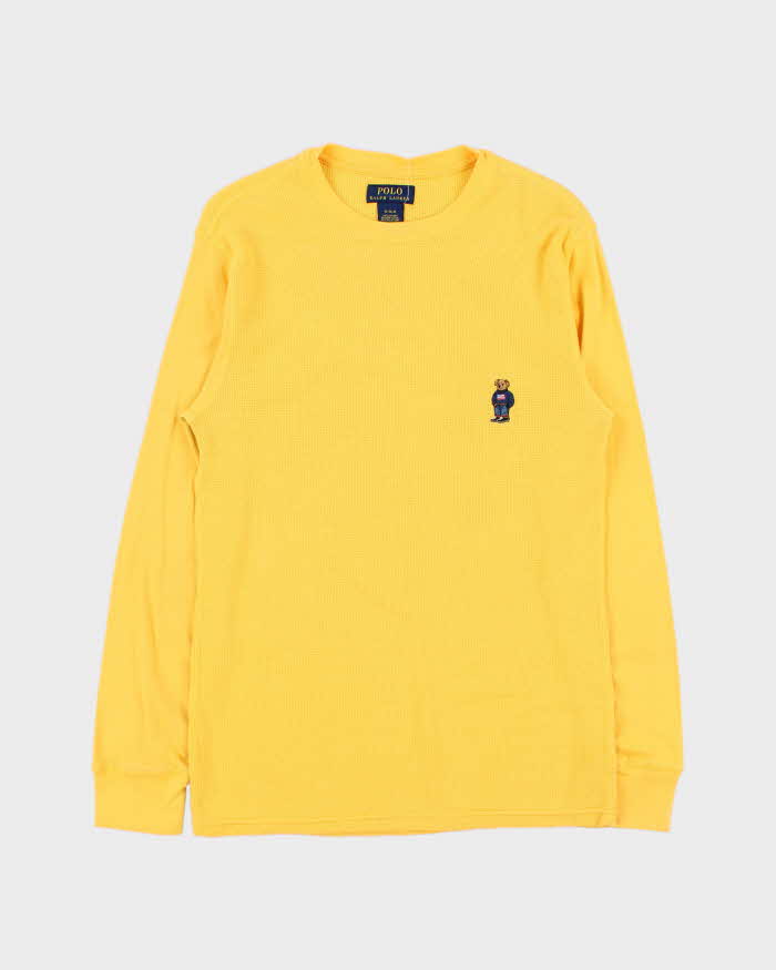 Vintage Ralph Lauren Polo Bear Long Sleeve Waffle T-Shirt  - M