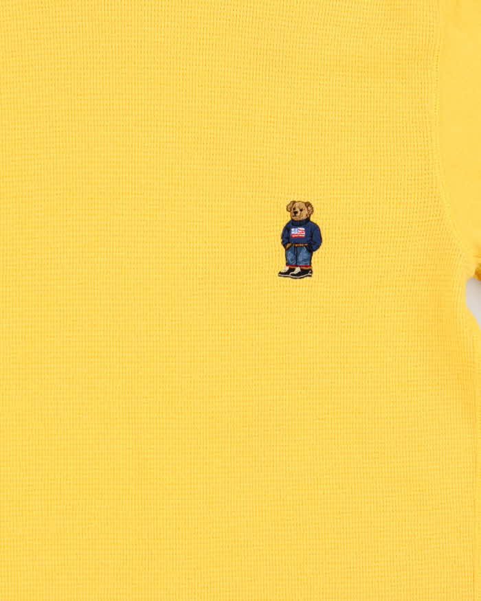 Vintage Ralph Lauren Polo Bear Long Sleeve Waffle T-Shirt  - M