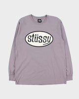 Vintage Stussy Violet Oval Logo Long Sleeve T-Shirt - M