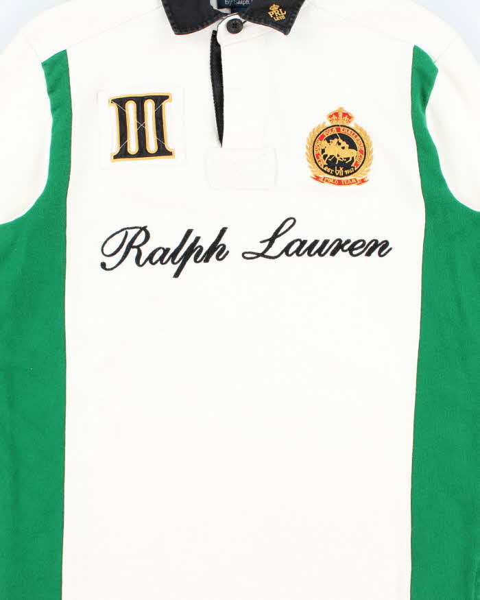 Vintage Y2K 00s Polo Ralph Lauren Snow Cup Long Sleeve Rugby Shirt - M