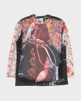 Vintage 1980s Stedman Janis Joplin Mosquitohead Tie-Dye Long Sleeve Single Stitch T-Shirt - L