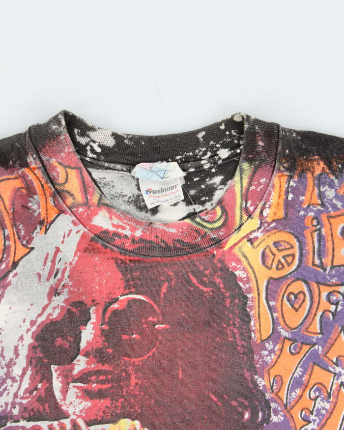 Vintage 1980s Stedman Janis Joplin Mosquitohead Tie-Dye Long Sleeve Single Stitch T-Shirt - L