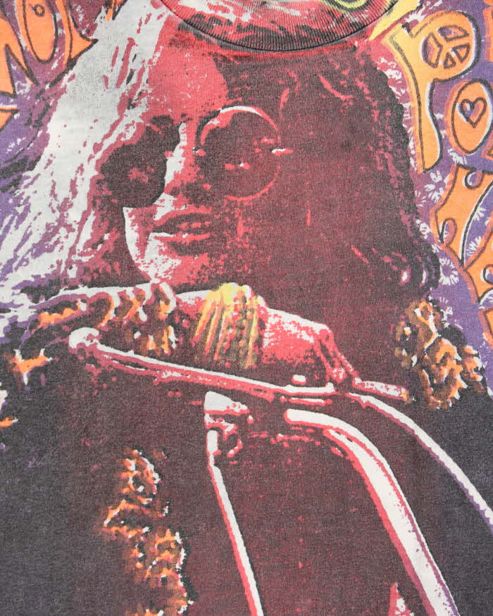 Vintage 1980s Stedman Janis Joplin Mosquitohead Tie-Dye Long Sleeve Single Stitch T-Shirt - L
