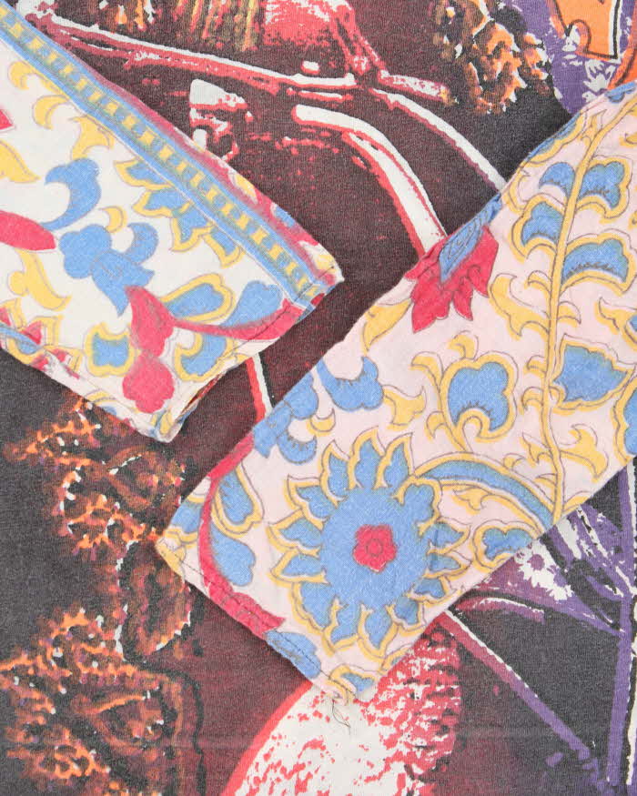 Vintage 1980s Stedman Janis Joplin Mosquitohead Tie-Dye Long Sleeve Single Stitch T-Shirt - L