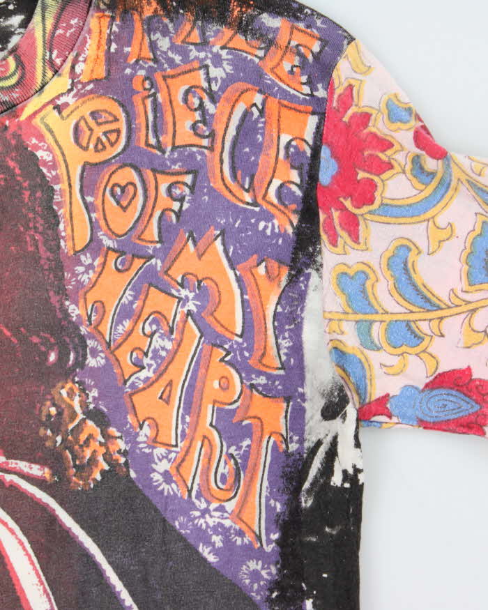 Vintage 1980s Stedman Janis Joplin Mosquitohead Tie-Dye Long Sleeve Single Stitch T-Shirt - L