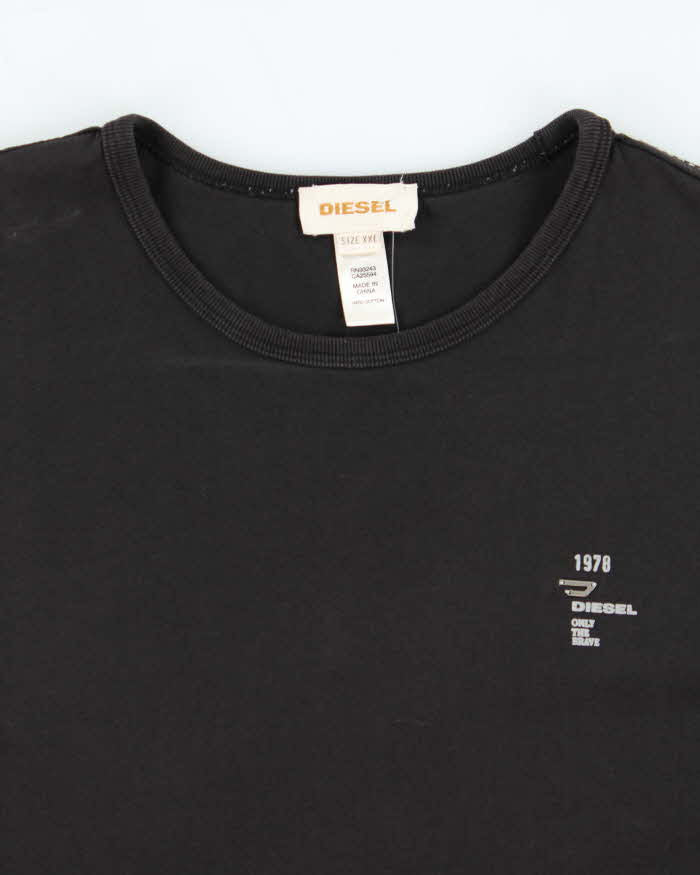 Vintage Y2K 00s Diesel Contrast Stitch Crewneck T-Shirt - XXL