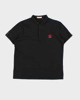 Vintage Bally Button Detail Short Sleeve Polo Shirt - L