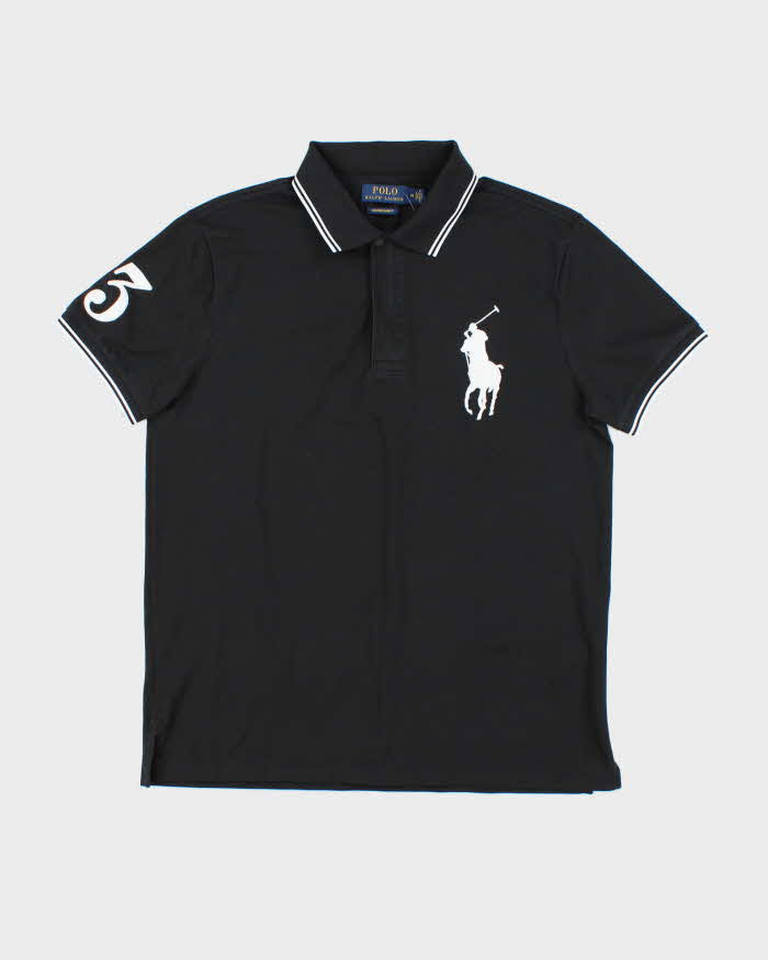 Vintage Polo Ralph Lauren Large Pony Polycotton Short Sleeve Polo Shirt - M
