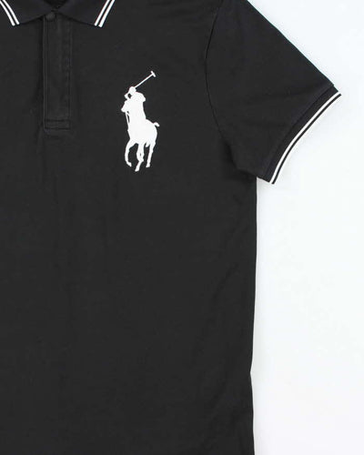 Vintage Polo Ralph Lauren Large Pony Polycotton Short Sleeve Polo Shirt - M