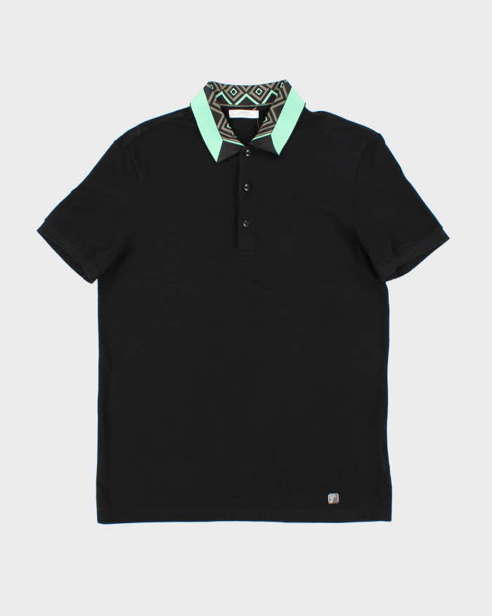 SS2018 Versace Collection Pique Collar Short Sleeve Polo Shirt - M