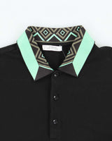 SS2018 Versace Collection Pique Collar Short Sleeve Polo Shirt - M