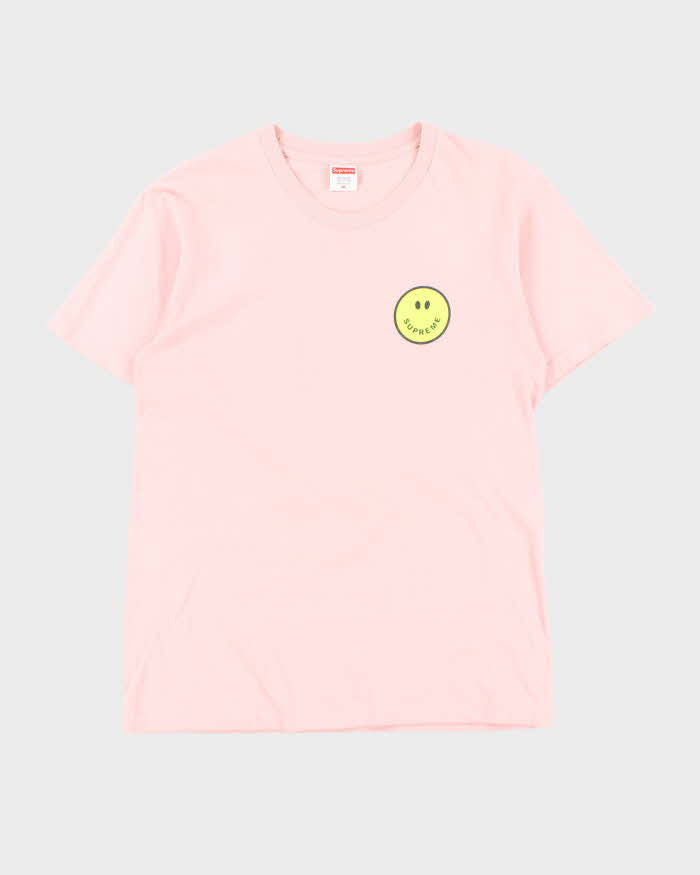 FW2016 Supreme Whatever Logo Baby Pink Crewneck T-Shirt - M