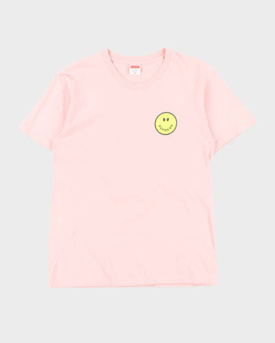 FW2016 Supreme Whatever Logo Baby Pink Crewneck T-Shirt - M