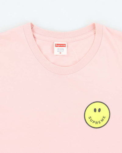 FW2016 Supreme Whatever Logo Baby Pink Crewneck T-Shirt - M