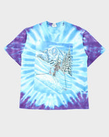 Vintage 1990 Grateful Dead 'PowderMan' Tie-Dye Single Stitch Crewneck T-Shirt - L