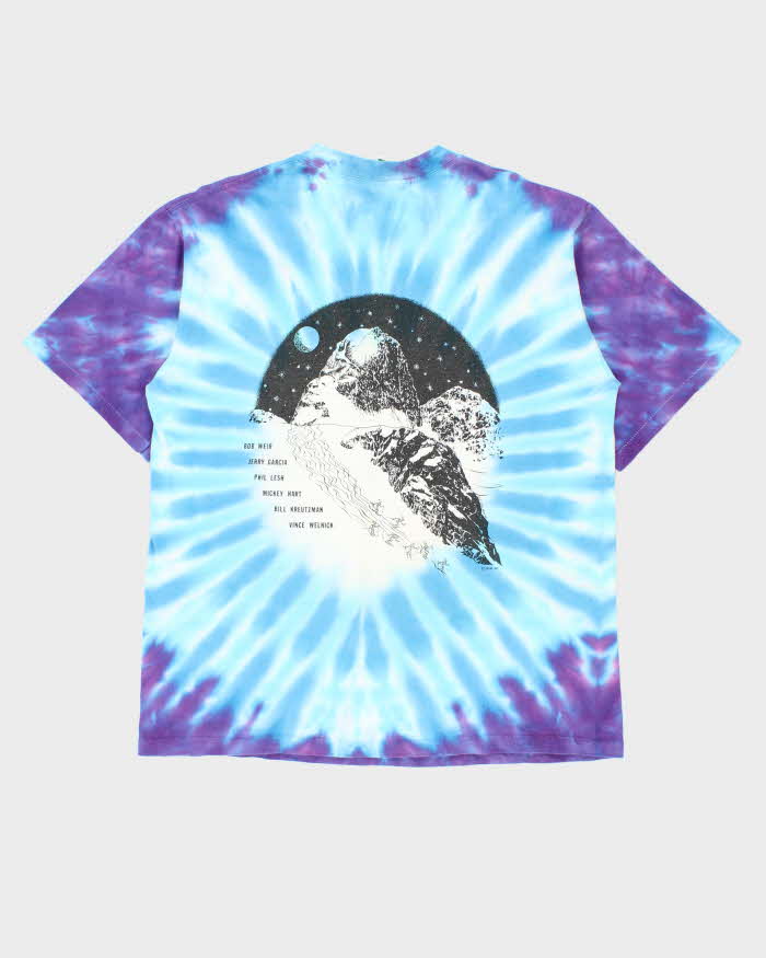 Vintage 1990 Grateful Dead 'PowderMan' Tie-Dye Single Stitch Crewneck T-Shirt - L