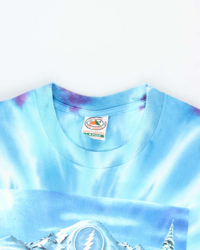 Vintage 1990 Grateful Dead 'PowderMan' Tie-Dye Single Stitch Crewneck T-Shirt - L