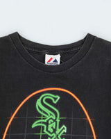 Vintage 1990s Majestic Chicago White Sox Crewneck T-Shirt - L